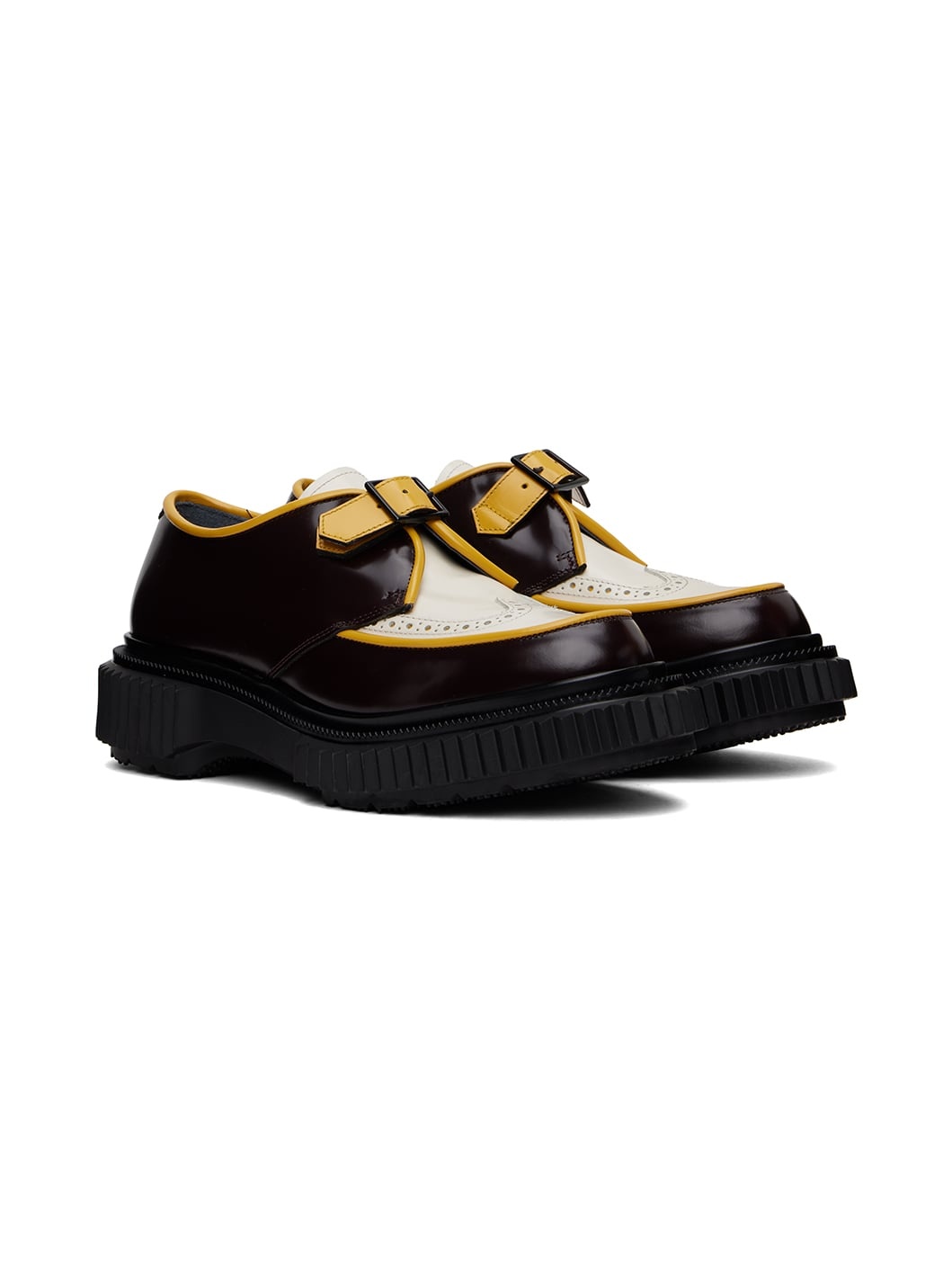 Burgundy & Yellow Type 198 Derbys - 4