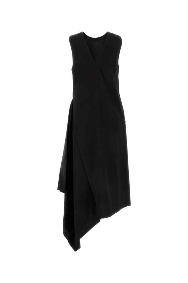 Black viscose blend Aura dress - 2