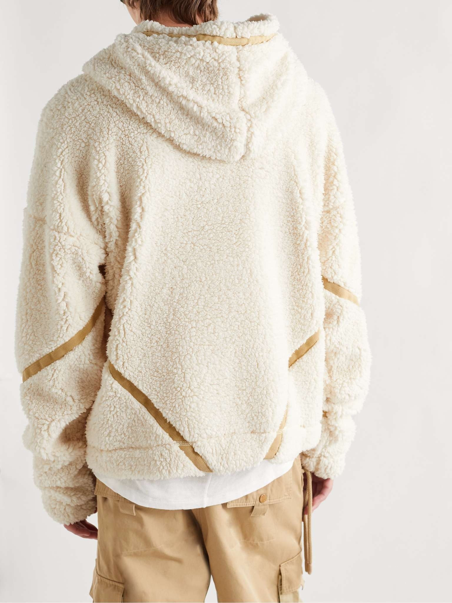 Faux Shearling Hoodie - 4