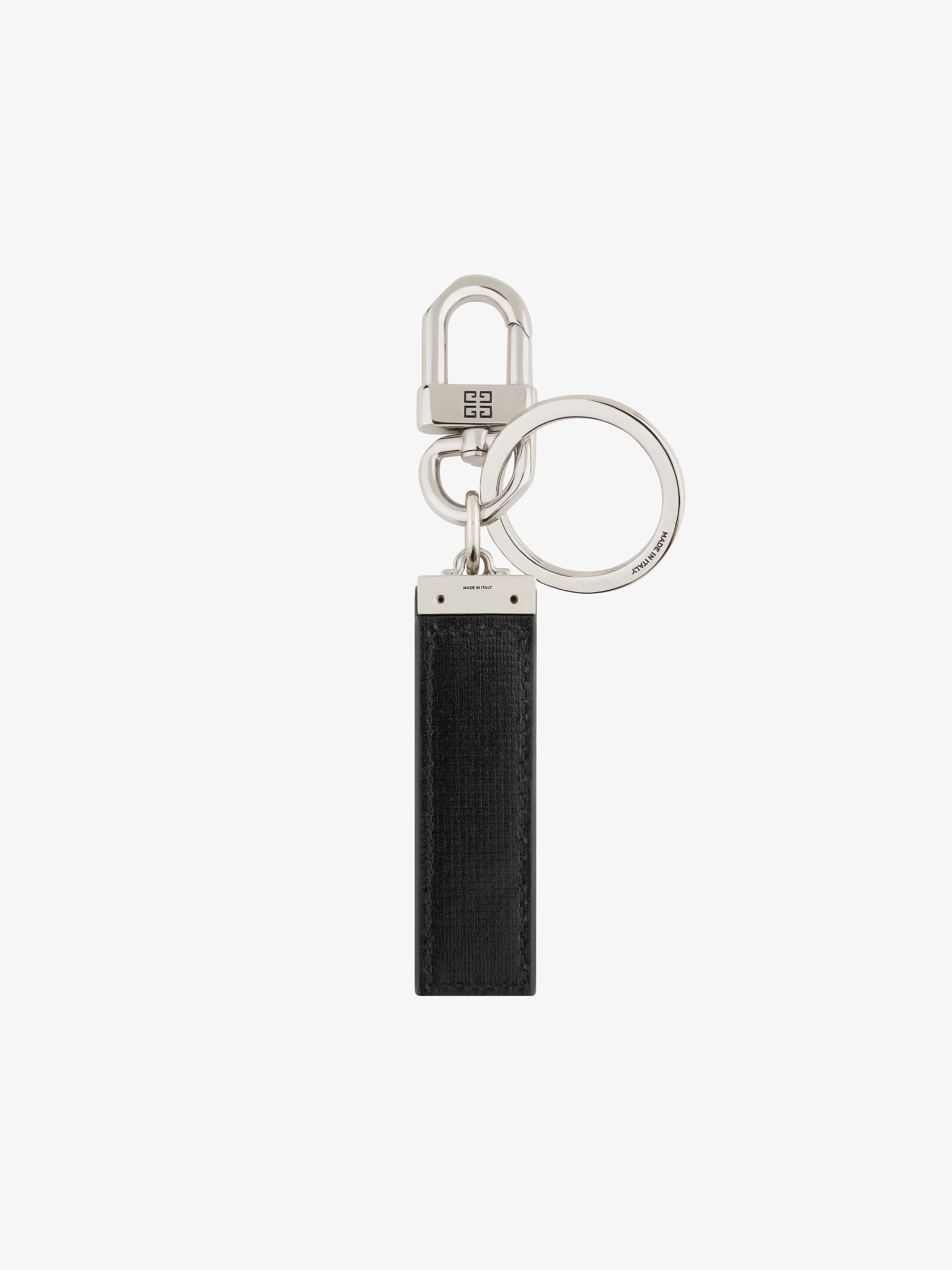 KEYRING IN METAL AND 4G CLASSIC LEATHER - 2