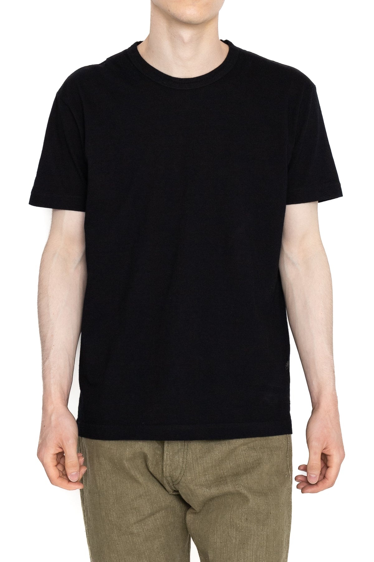 Indigo Jersey Crew Neck T-shirt - Indigo x Black - 2