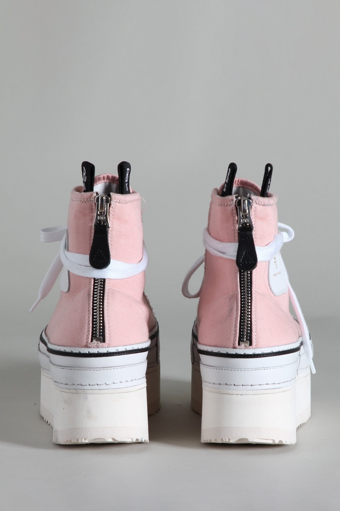 Platform High Top Sneakers - Pink | R13 Denim - 3