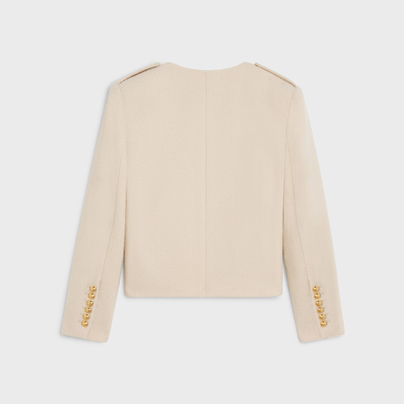 CELINE Military jacket in tweed outlook