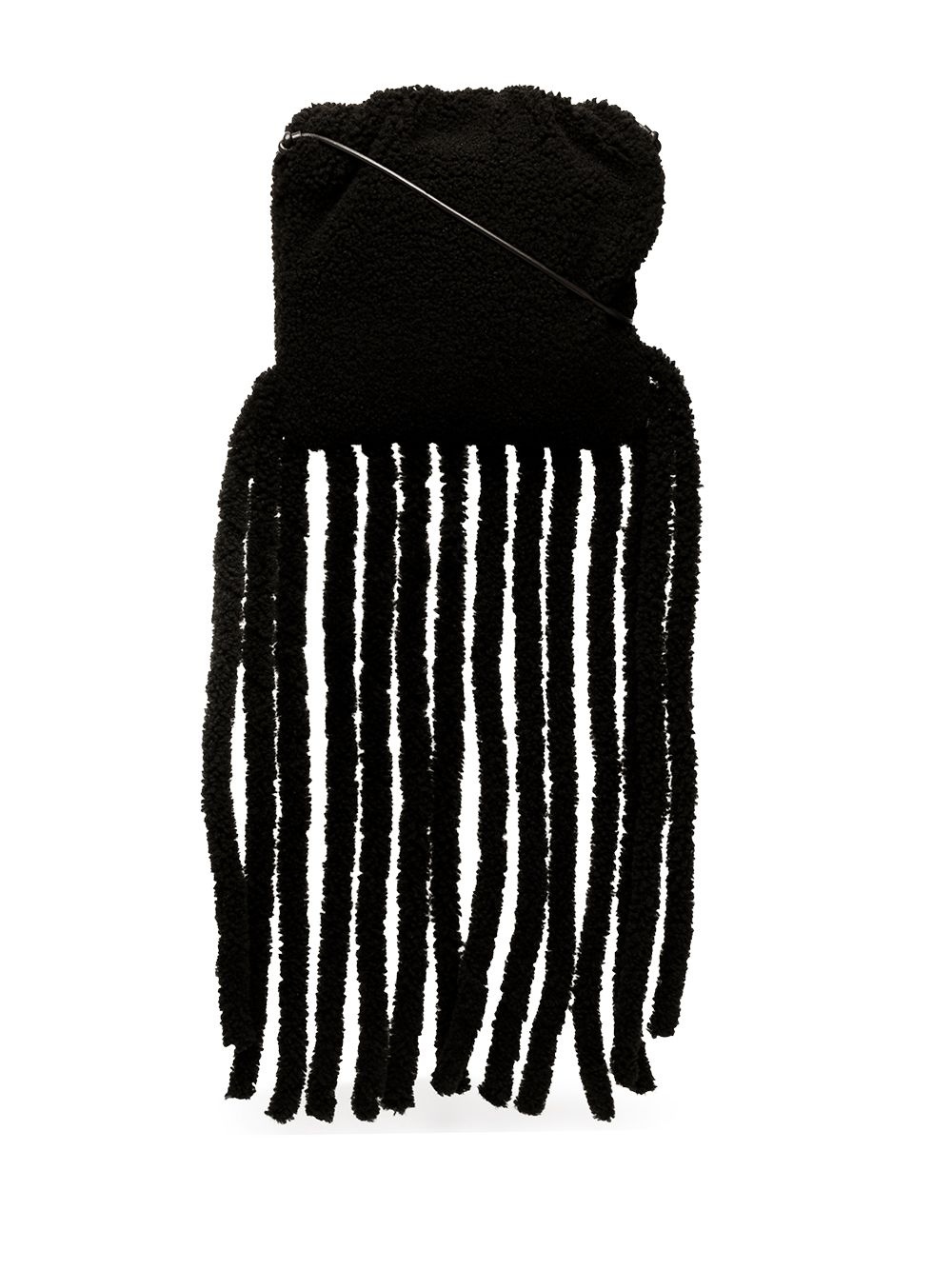 fringe edge shoulder bag - 1