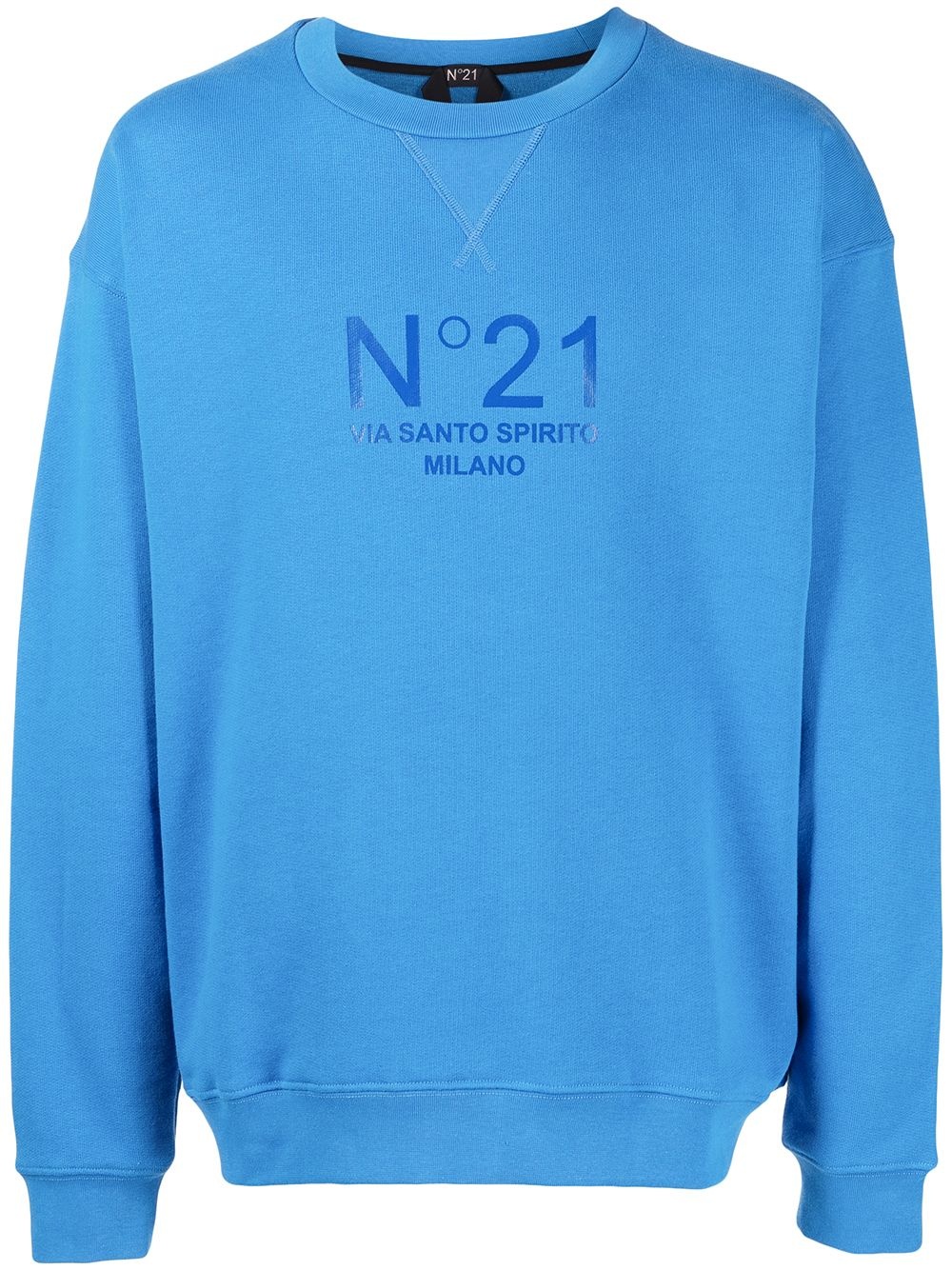 logo-print crew-neck sweatshirt - 1