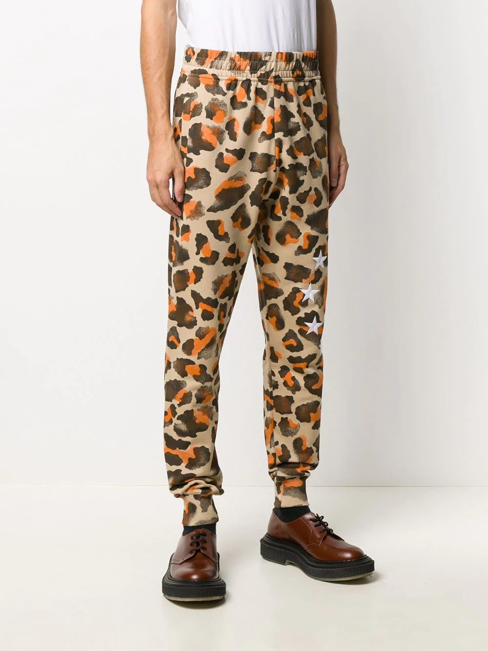 all-over leopard print trousers - 3