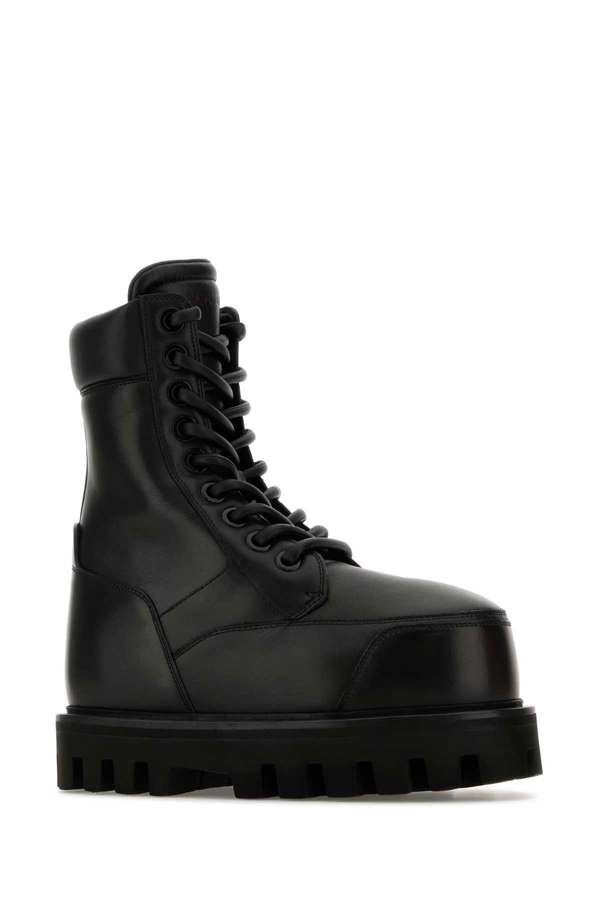 Alexander Mcqueen Women Black Leather Ankle Boots - 2