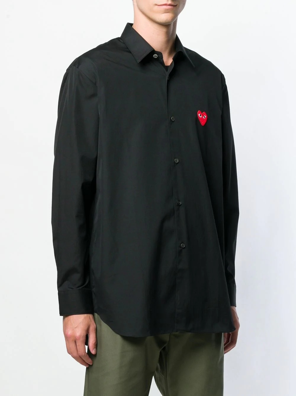 classic heart patch shirt - 3