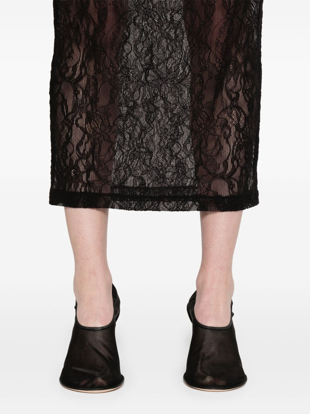 lace midi skirt - 5