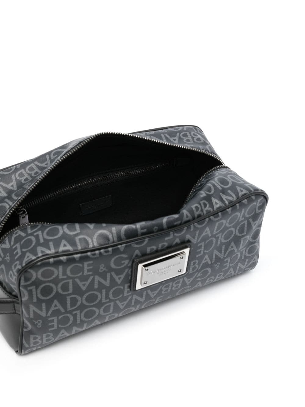logo-print wash bag - 4
