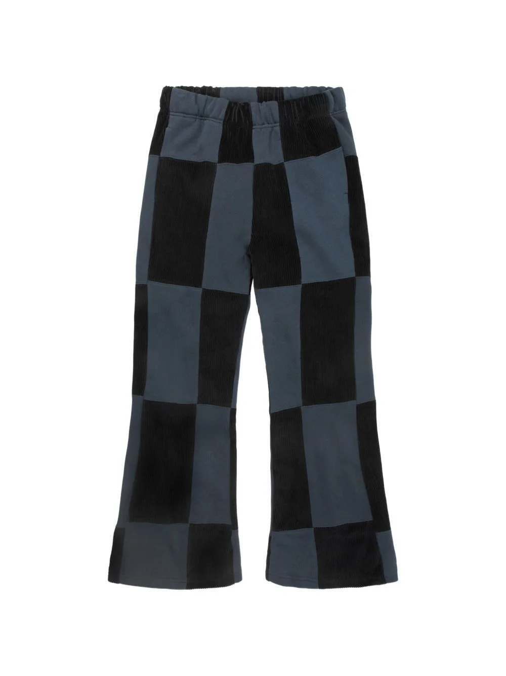 patchwork-pattern trousers - 1