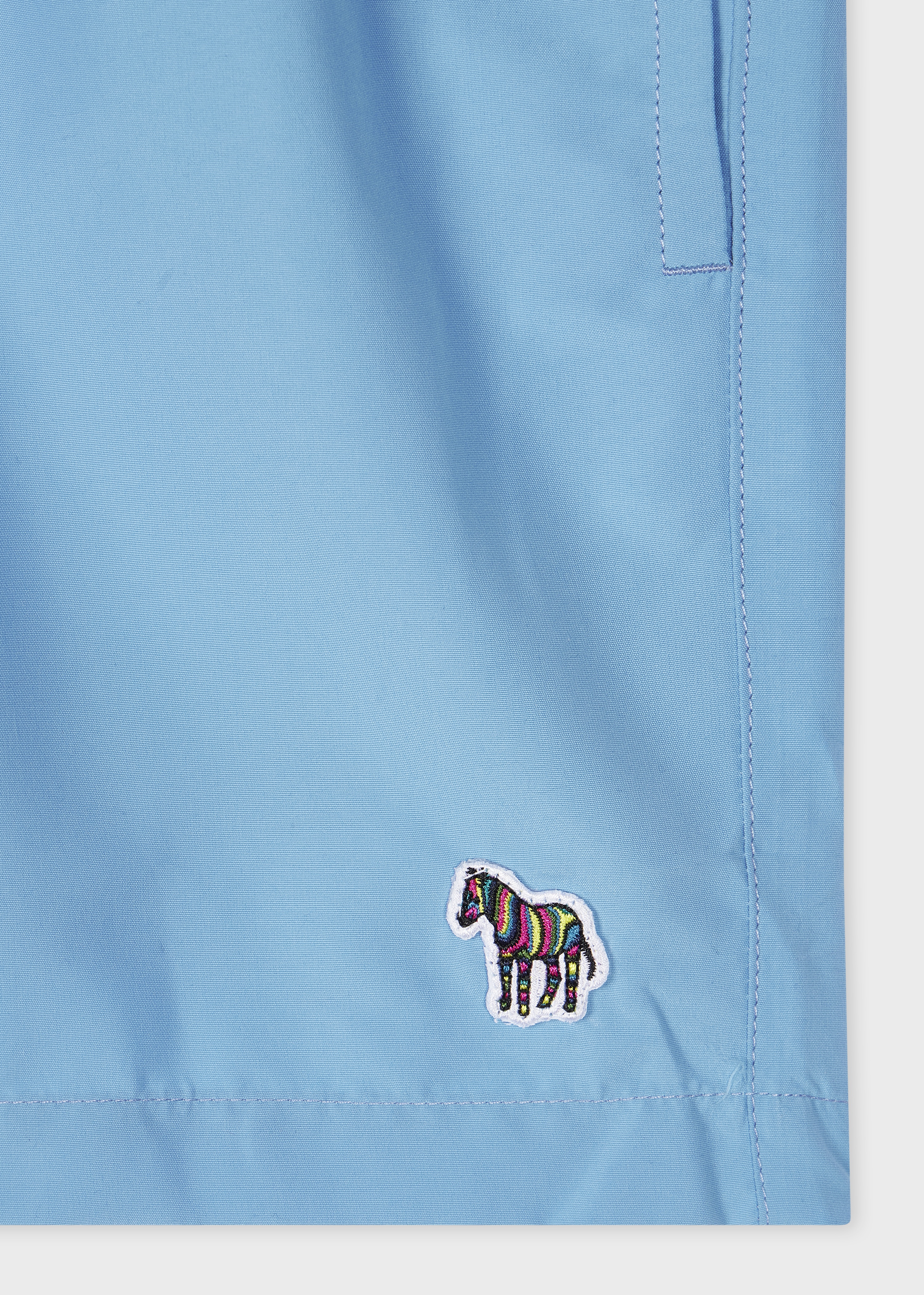 Bright Blue Zebra Logo Swim Shorts - 2