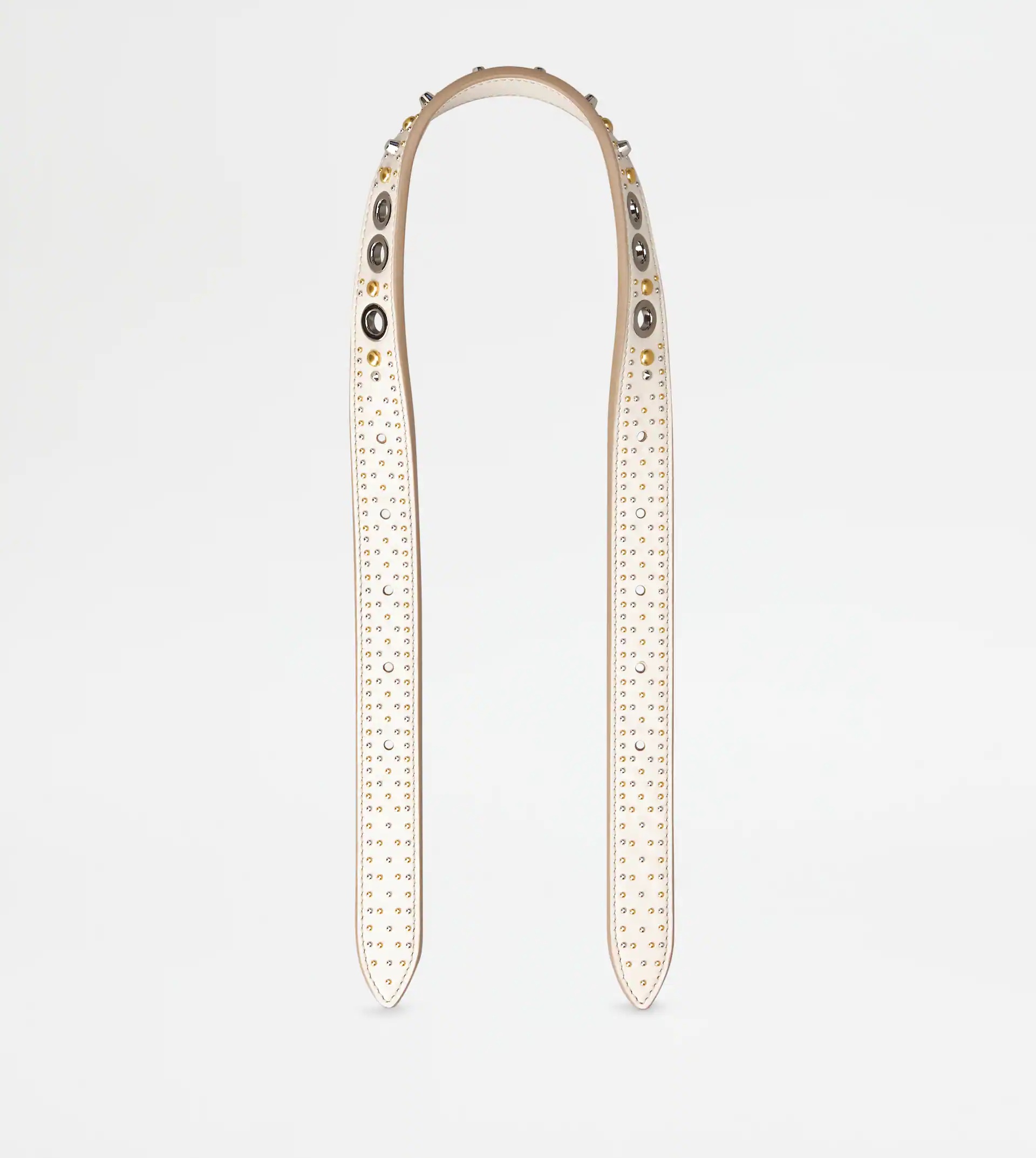 SHOULDER STRAP IN LEATHER - WHITE - 1