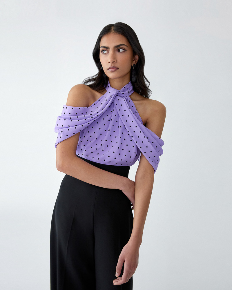 Polka Dot Halterneck Top 4