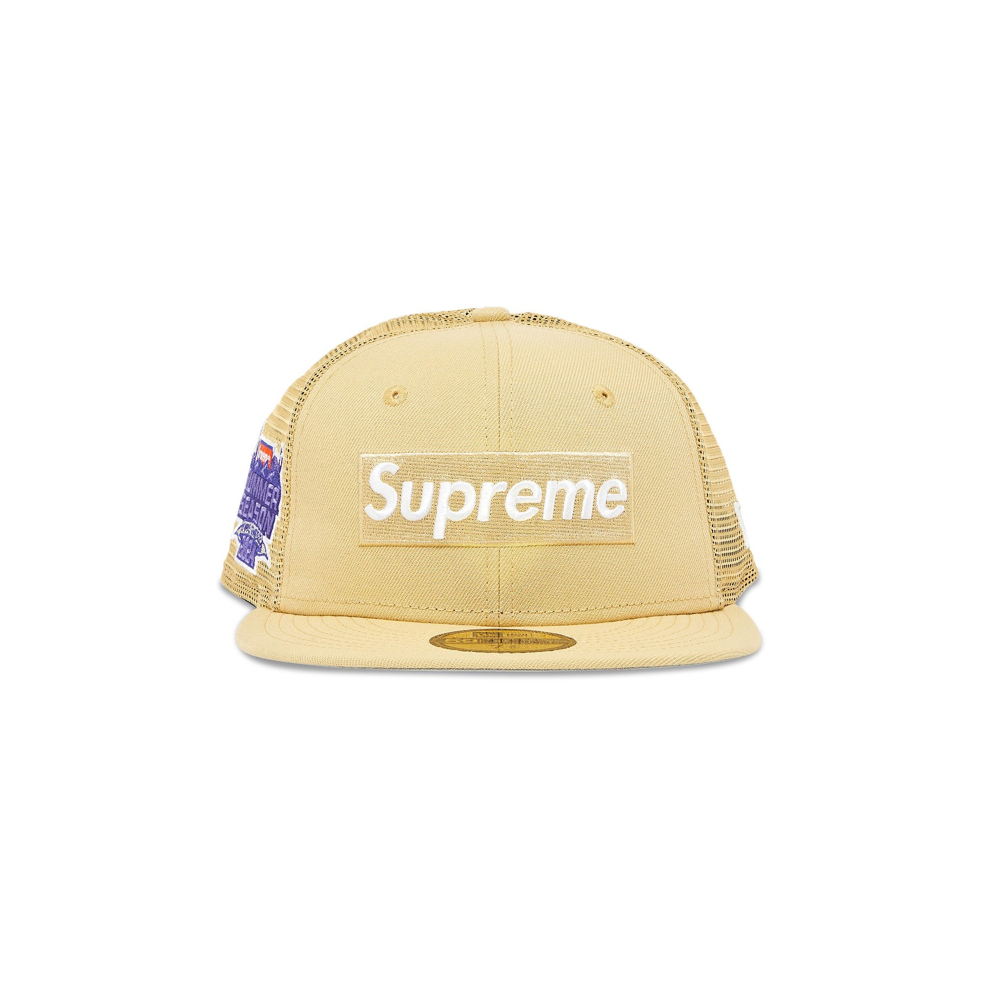 Supreme Box Logo Mesh Back New Era 'Light Gold' - 1