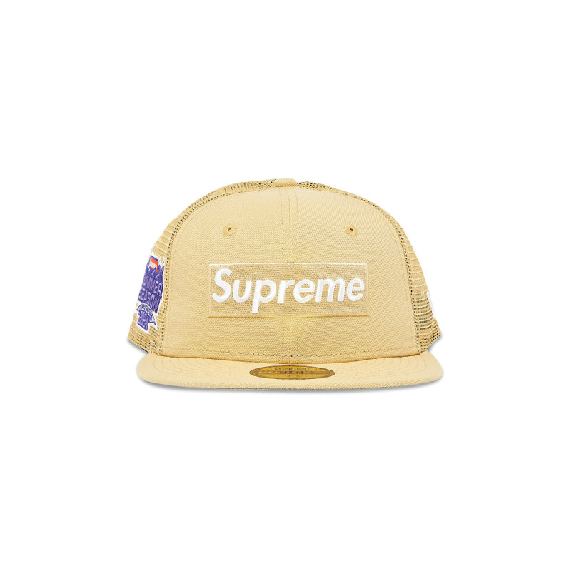 Supreme Box Logo Mesh Back New Era 'Light Gold' - 1