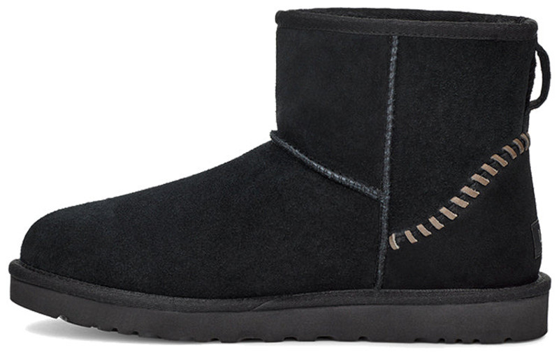 UGG UGG Classic Mini Deco Suede Boot 'Black' 1115565-BLK outlook