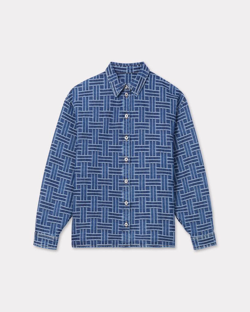 'KENZO Weave' loose shirt in japanese denim - 1