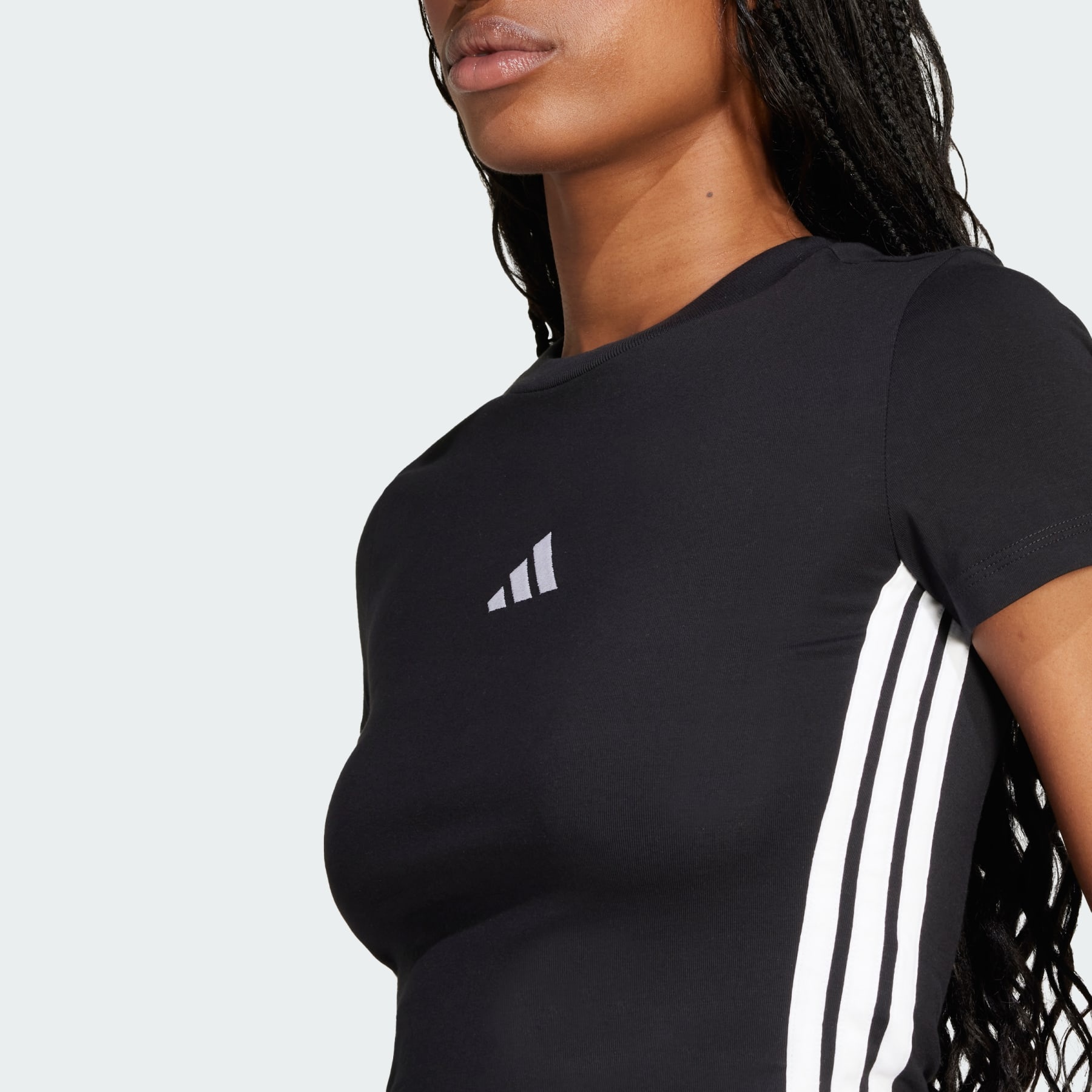 Essentials 3-Stripes Slim Baby Tee - 6