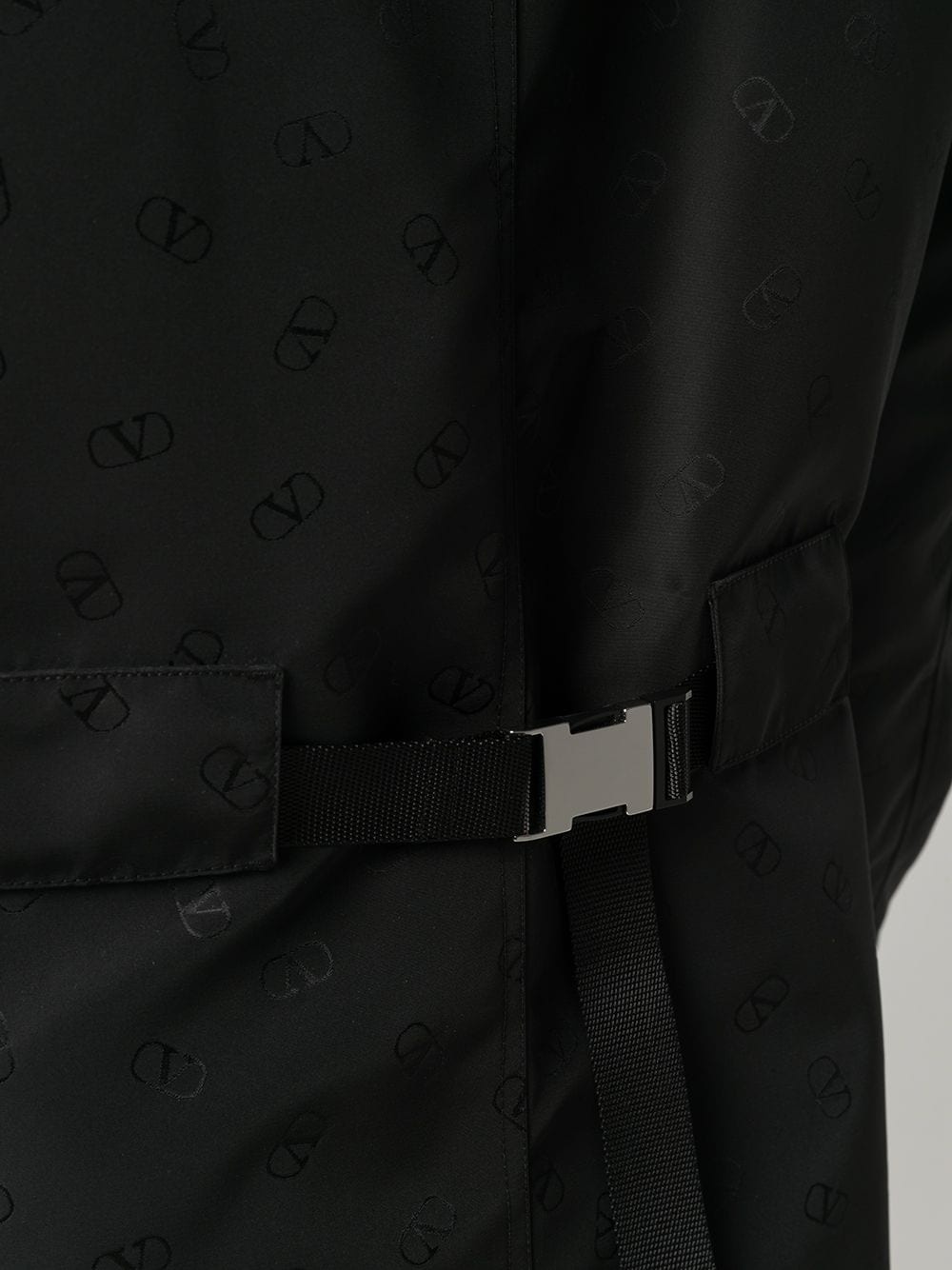 buckle-detail mid-length parka - 5