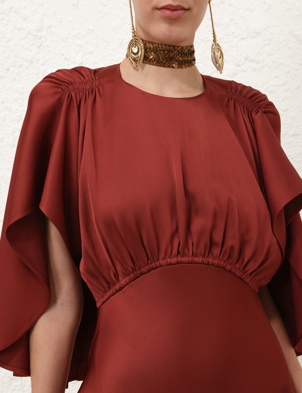 EDEN CASCADING MIDI DRESS - 5
