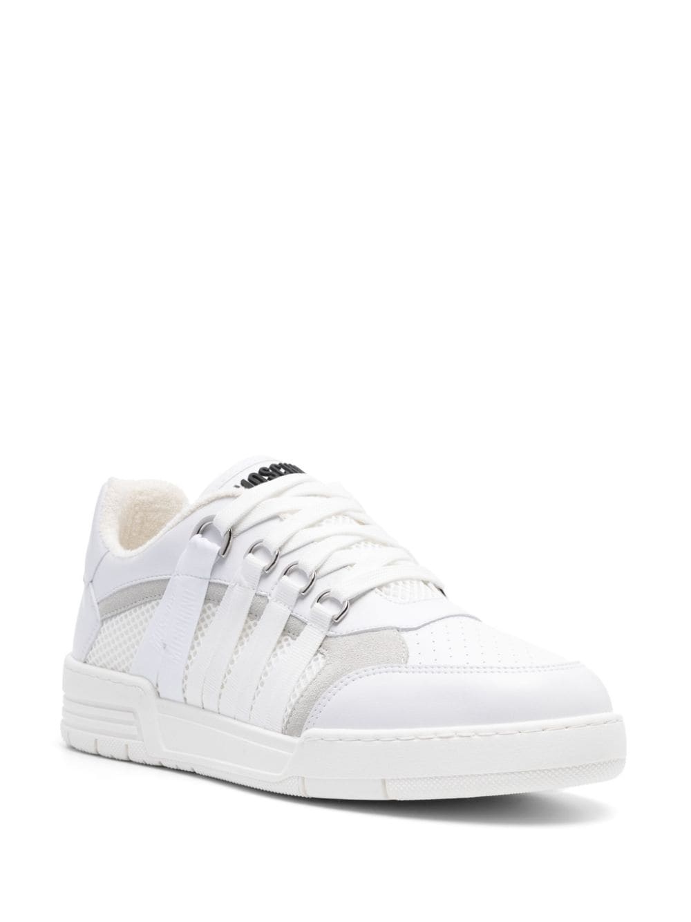 lace-detailed panelled trainers - 2