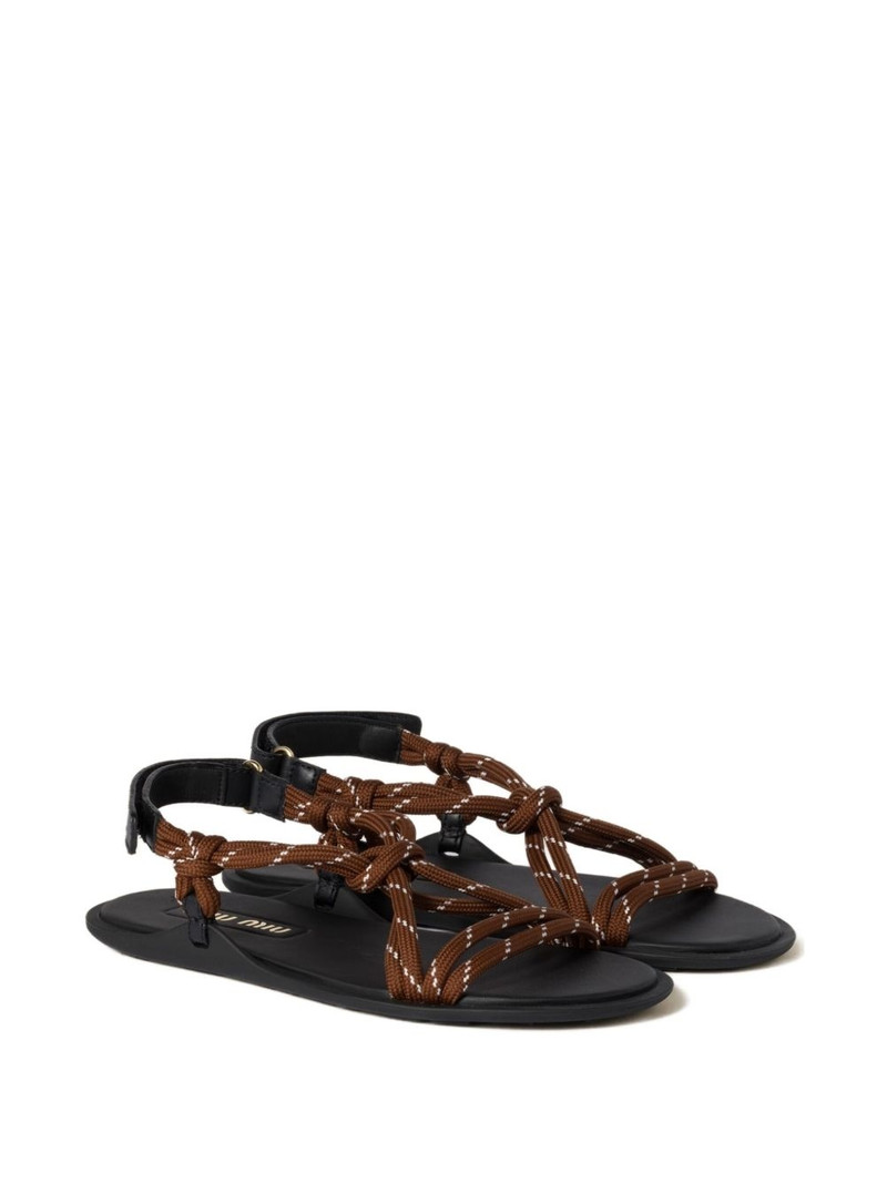 Miu Miu Rivière knotted sandals outlook