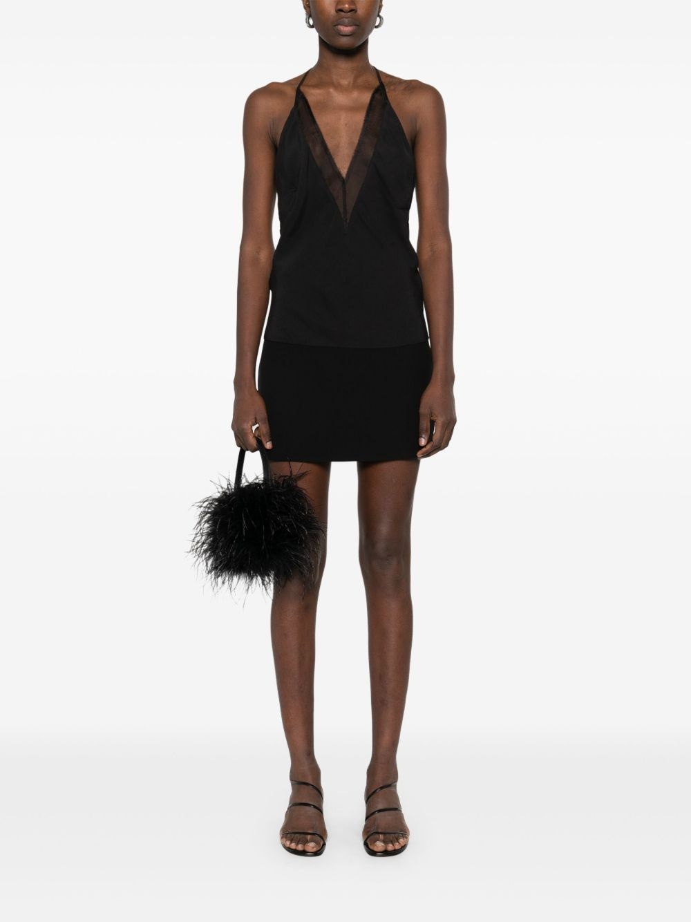silk mini skirt - 2