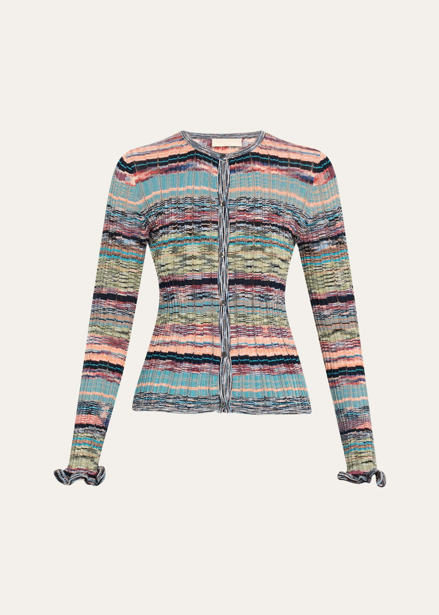 Lex Rib-Knit Cardigan - 1
