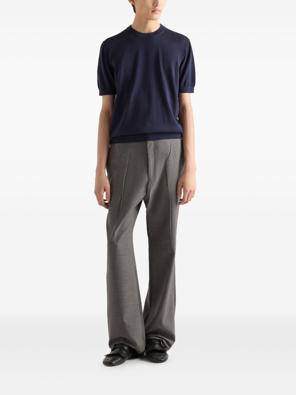 Cotton crew-neck sweater - 2