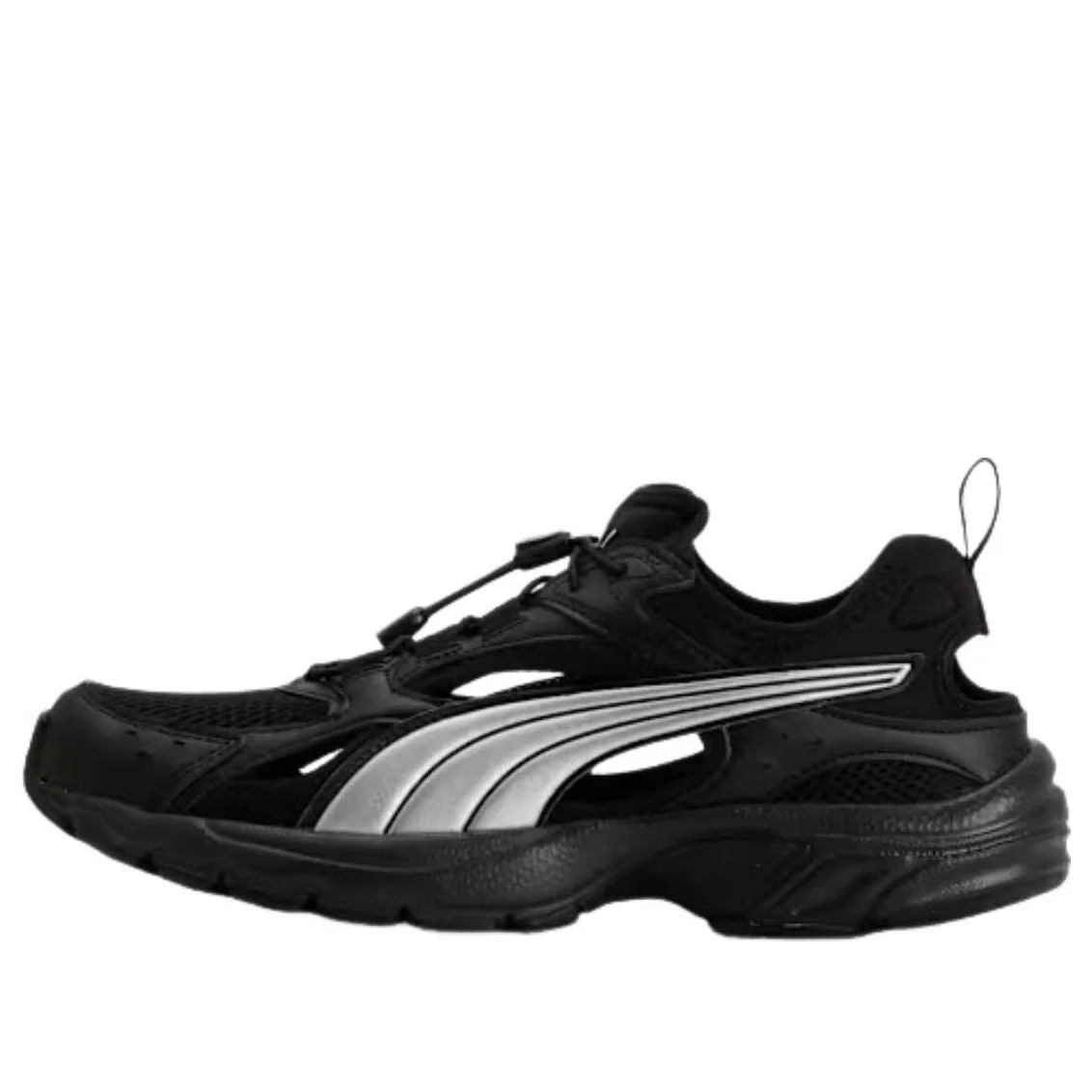 PUMA Milenio Tech LT Sandals 'Black Silver' 409317-02 - 1