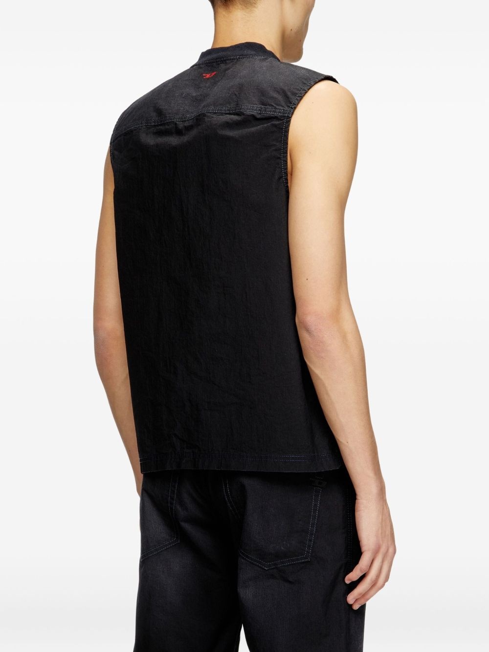 D-Sund-D-N zip-up sleeveless gilet - 4