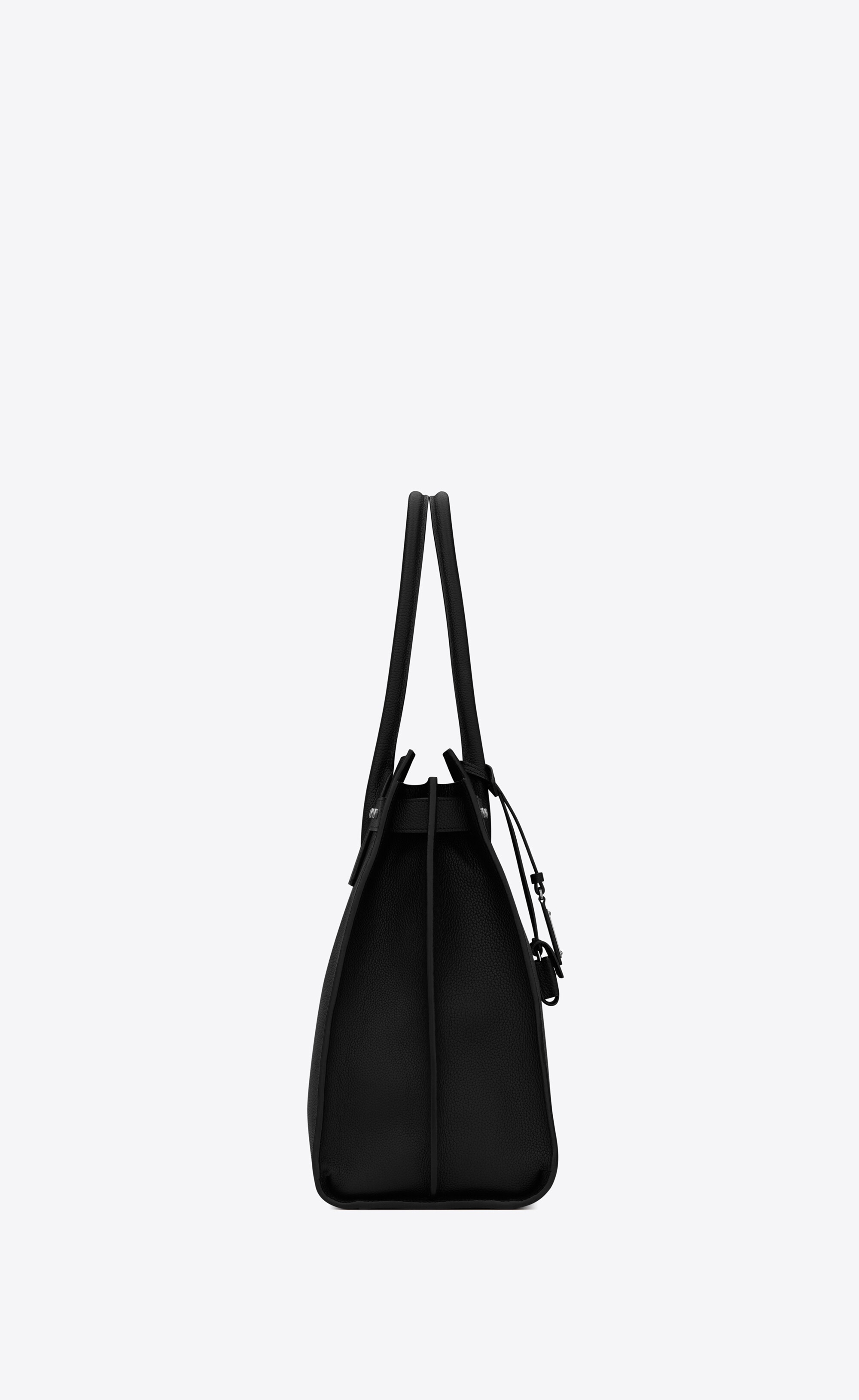 sac de jour north/south tote in grained leather - 3