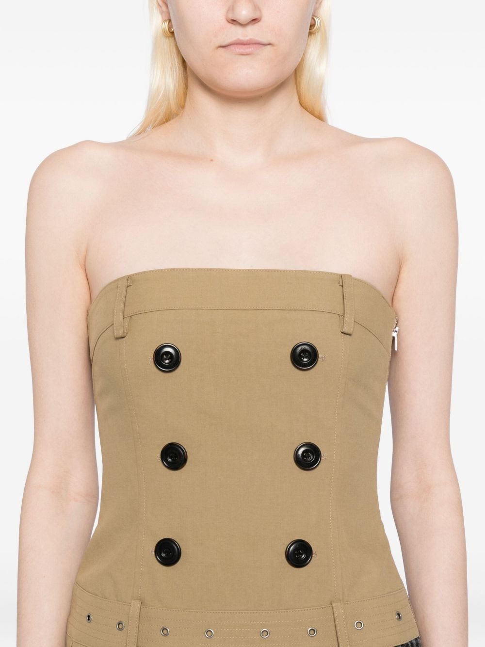 pleated trench dress - 5
