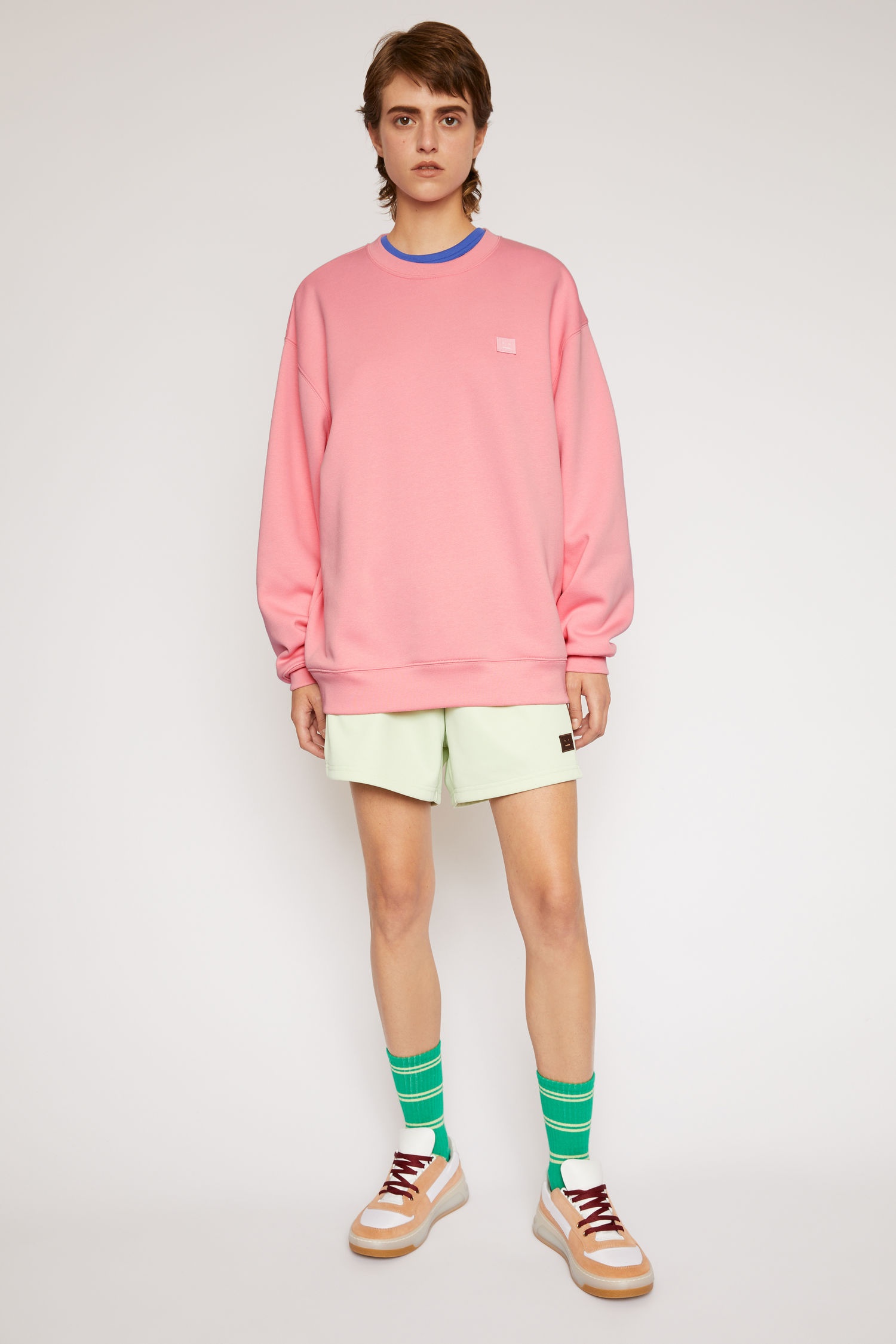 Crew neck sweatshirt blush pink - 2