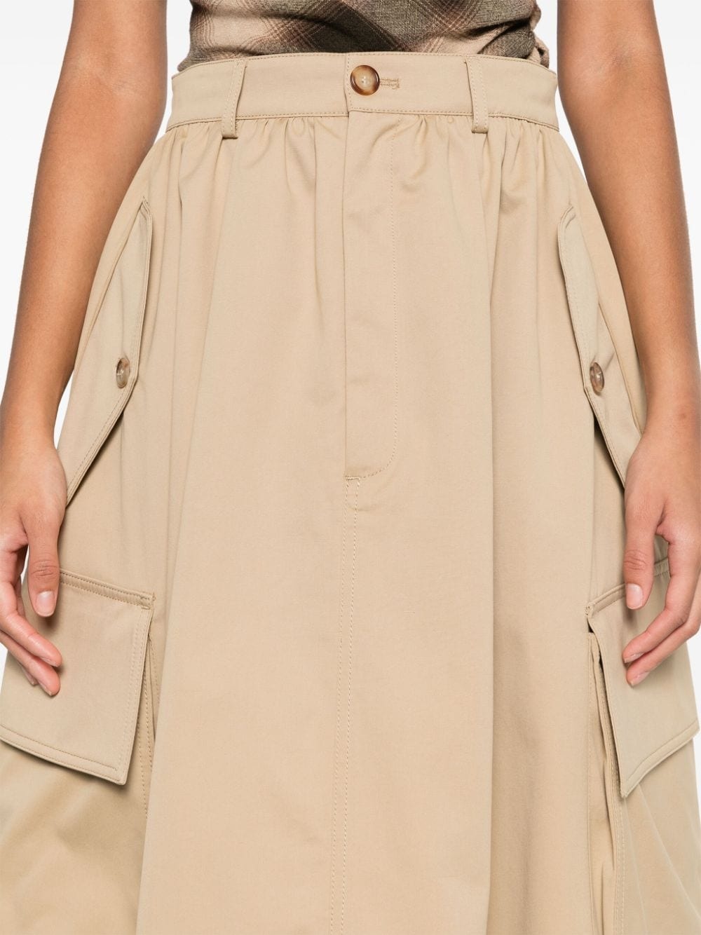cotton cargo skirt - 5