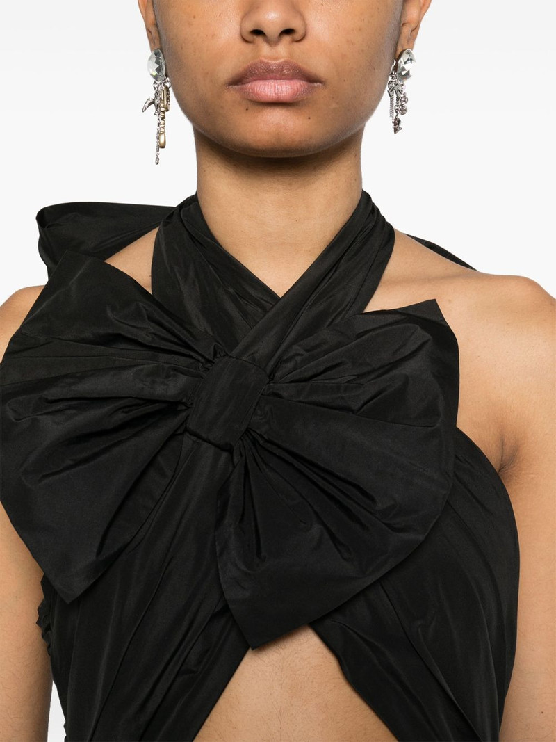 drape bow maxi dress 5