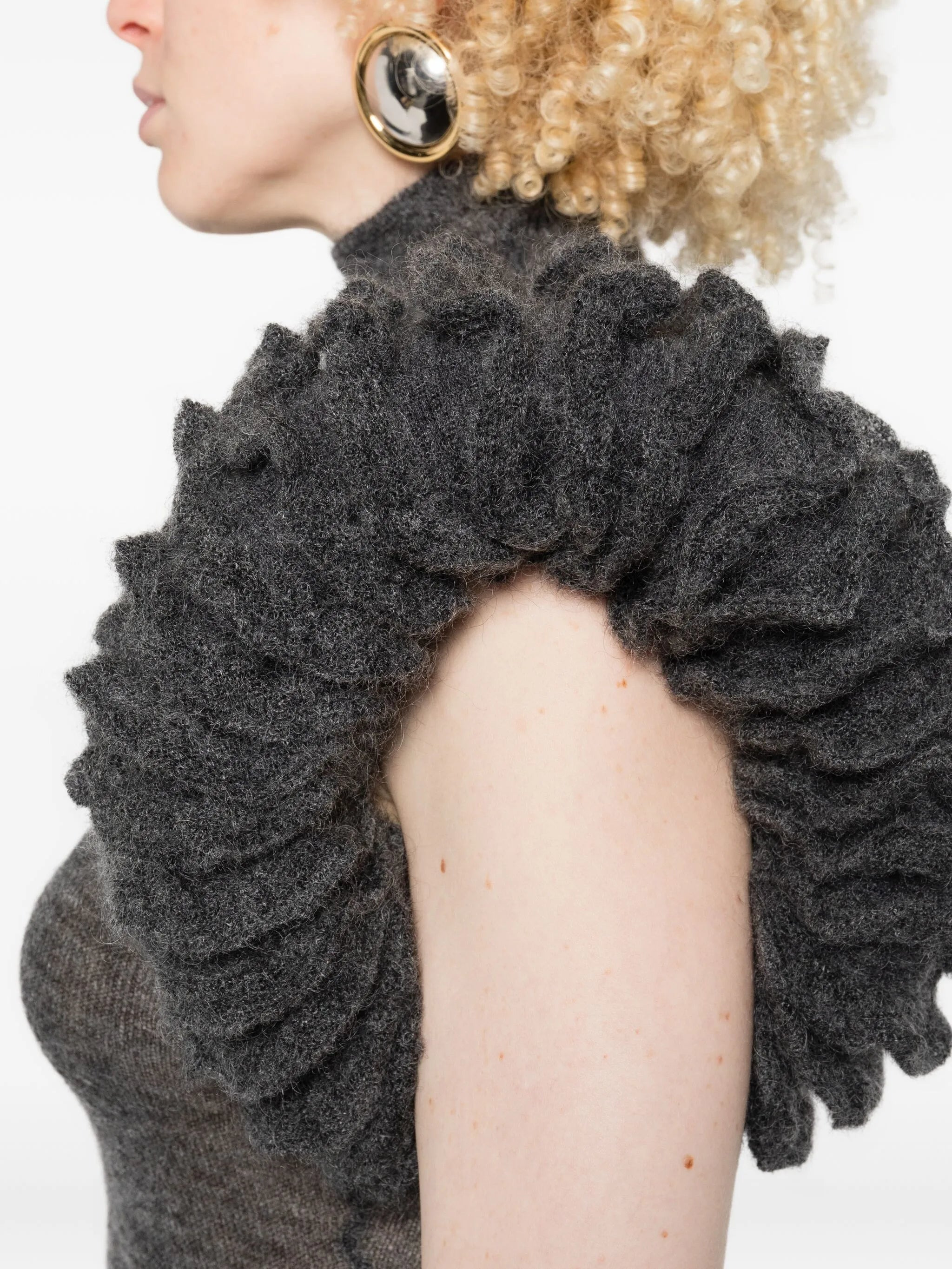 Alaïa Ruffled High-neck Bodysuit - 5