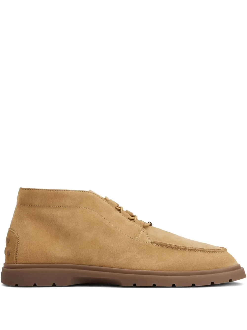 suede elastic-lace desert boots - 1