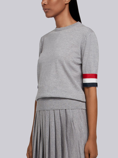 Thom Browne Rwb Cuff Fine Merino Tee outlook