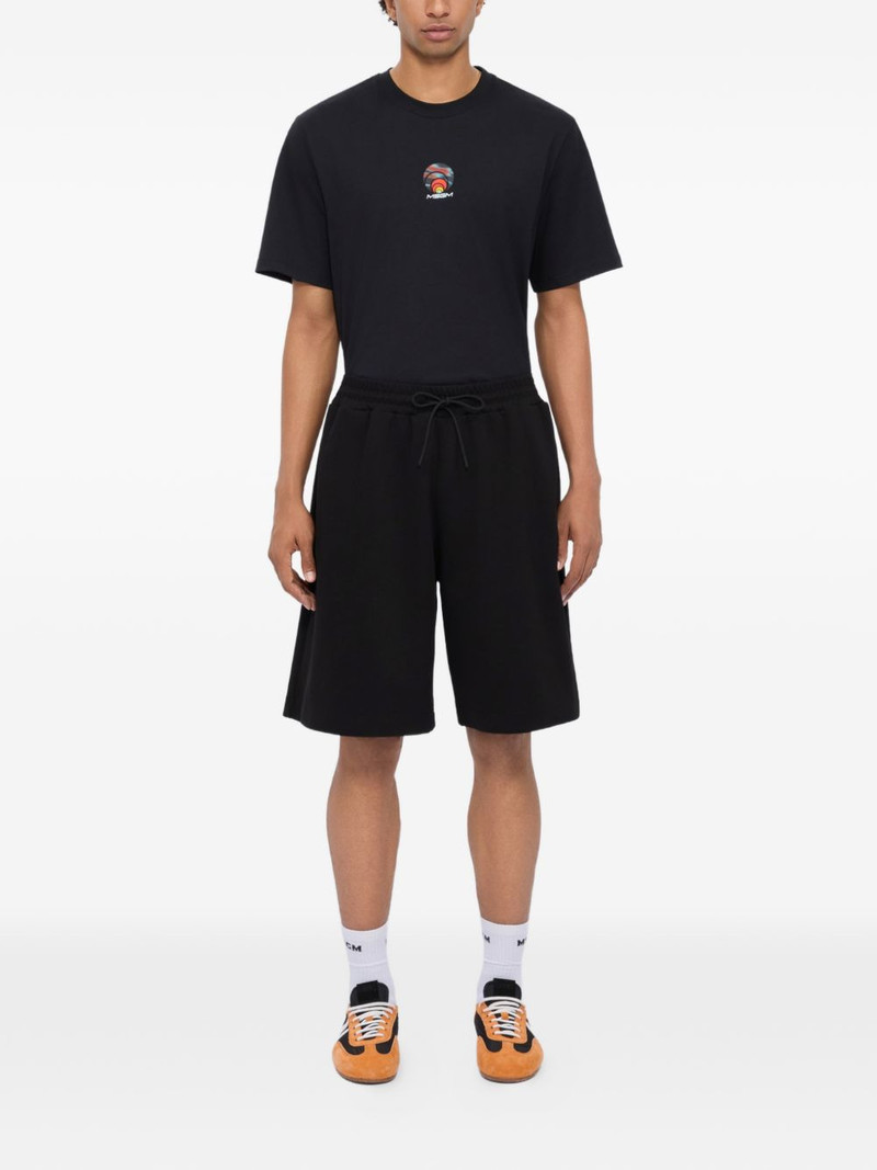MSGM drawstring logo-detail shorts outlook