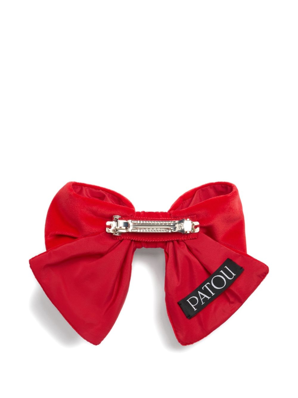 velvet bow hair clip - 2