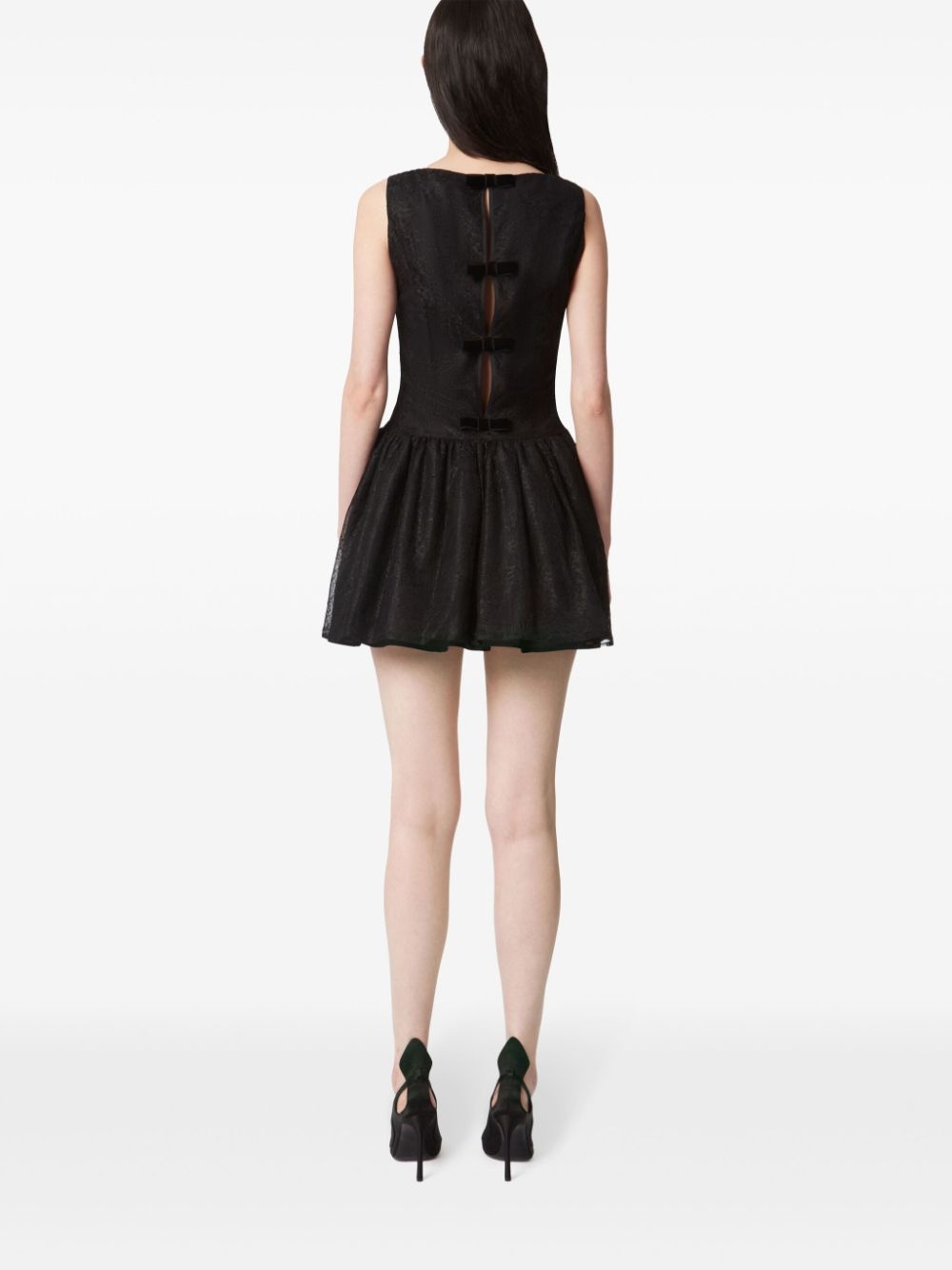 peplum-hem mini dress - 4