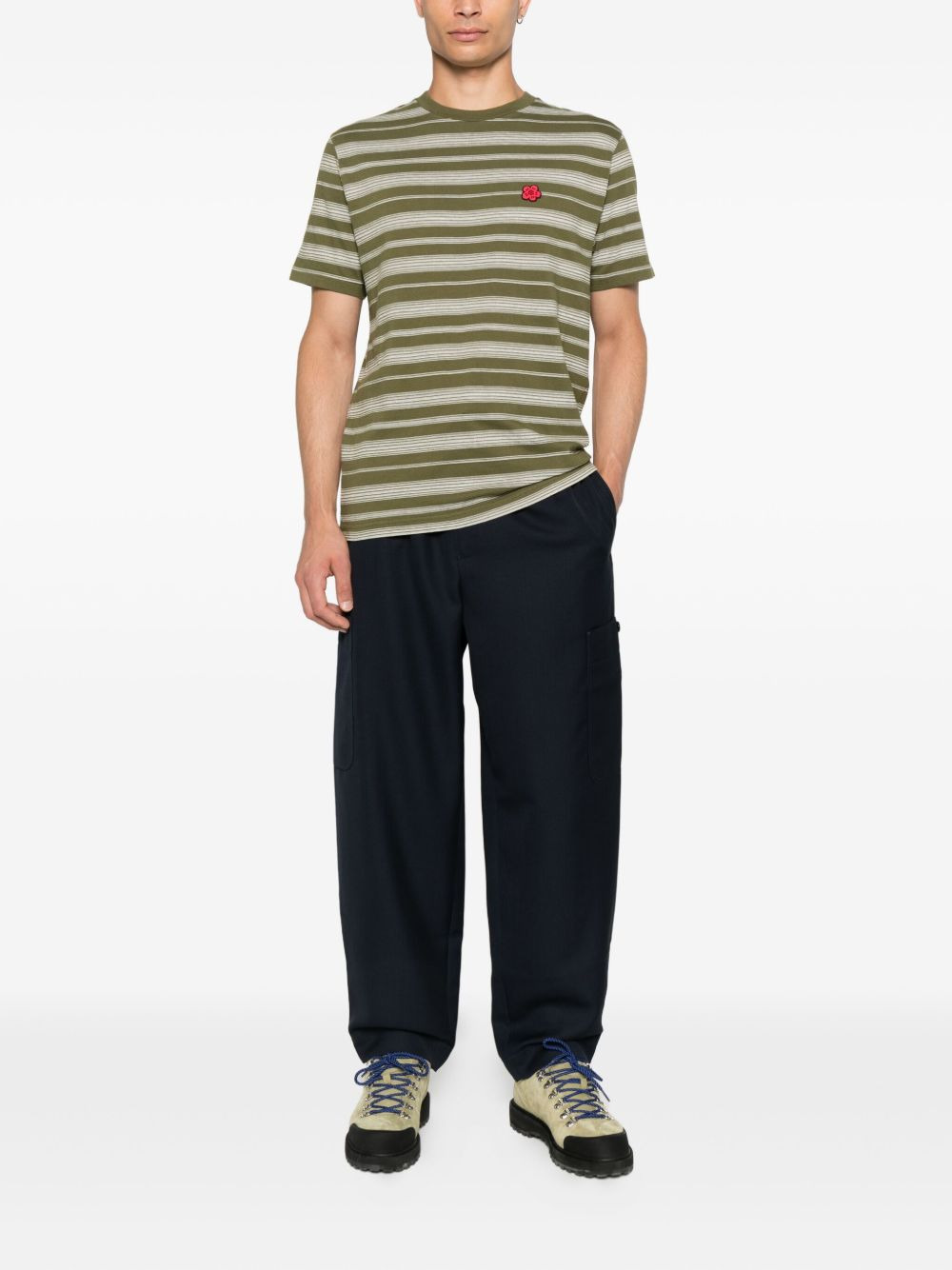 Boke Flower striped T-shirt - 2