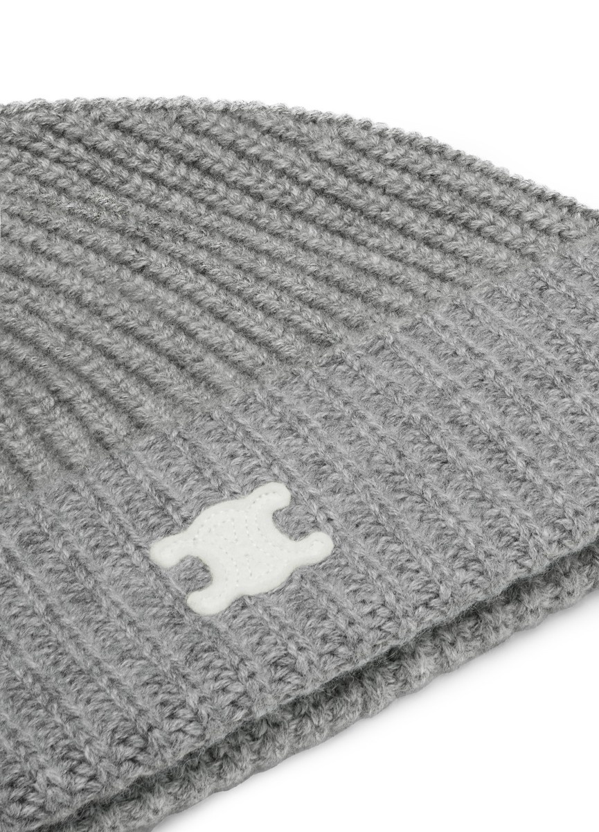 CELINE Triomphe cap in heritage cashmere | 24s | REVERSIBLE