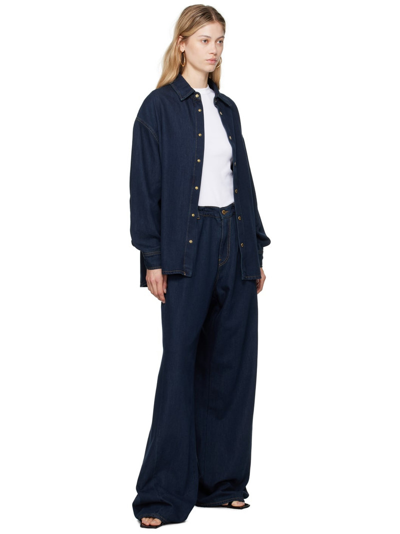 DARKPARK Indigo Iris Paper Bag Jeans outlook