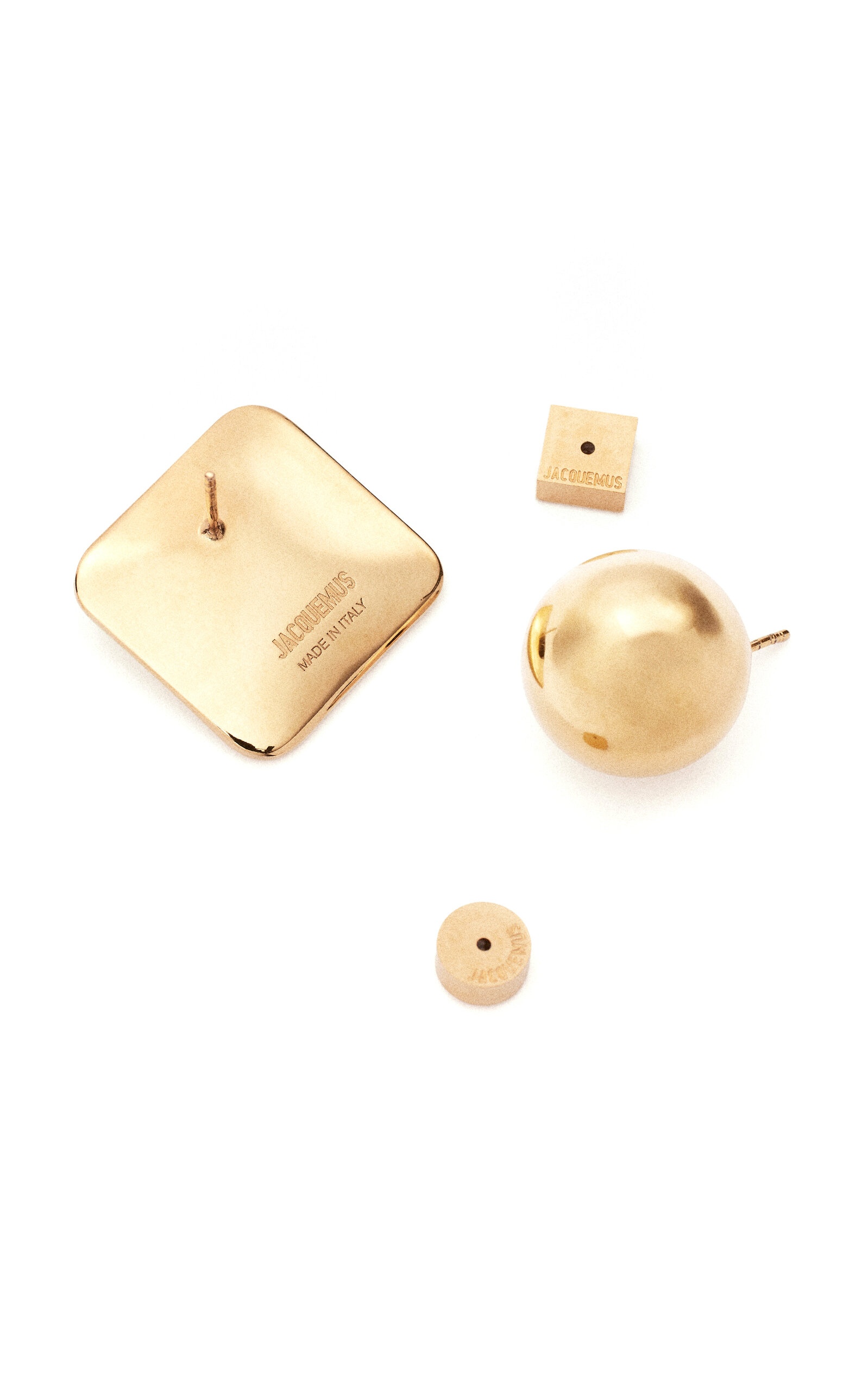 Les Rond Carre Gold-Tone Earrings gold - 2