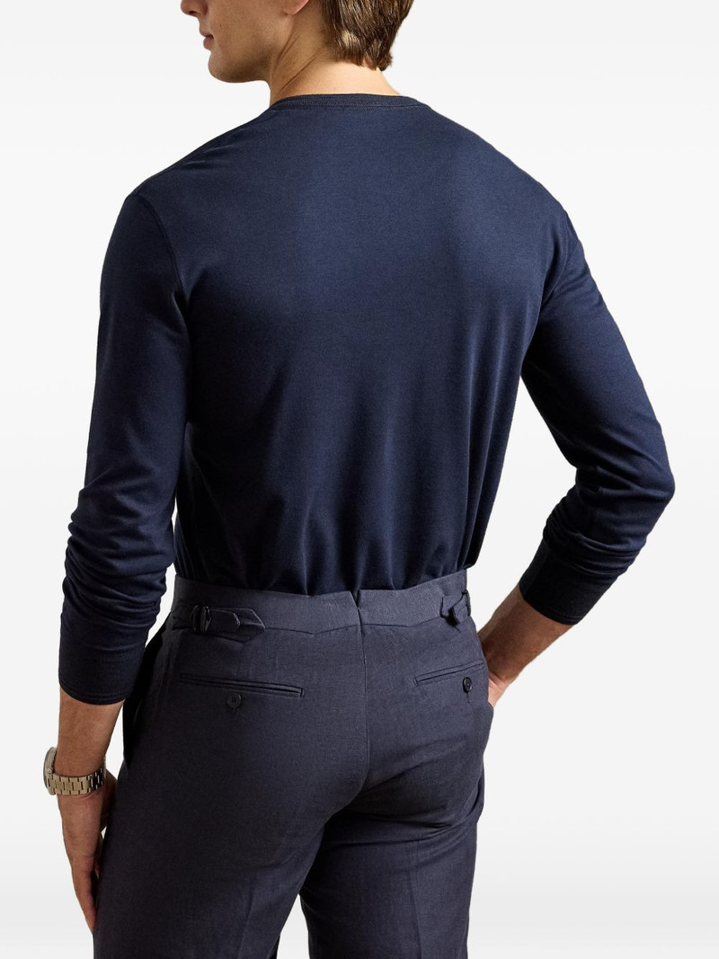 Henley long-sleeve T-shirt 4