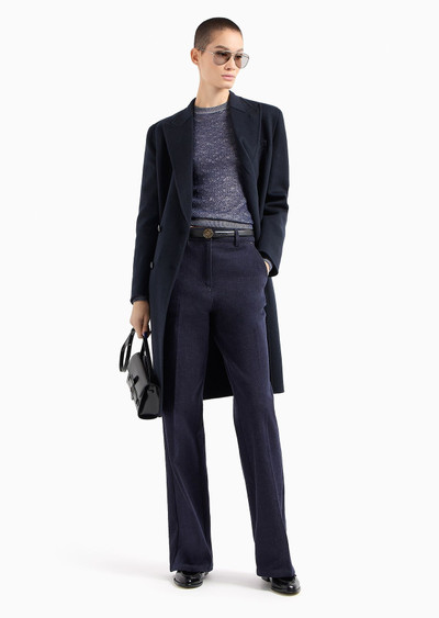 GIORGIO ARMANI Denim Collection palazzo-style five-pocket trousers in stretch denim outlook