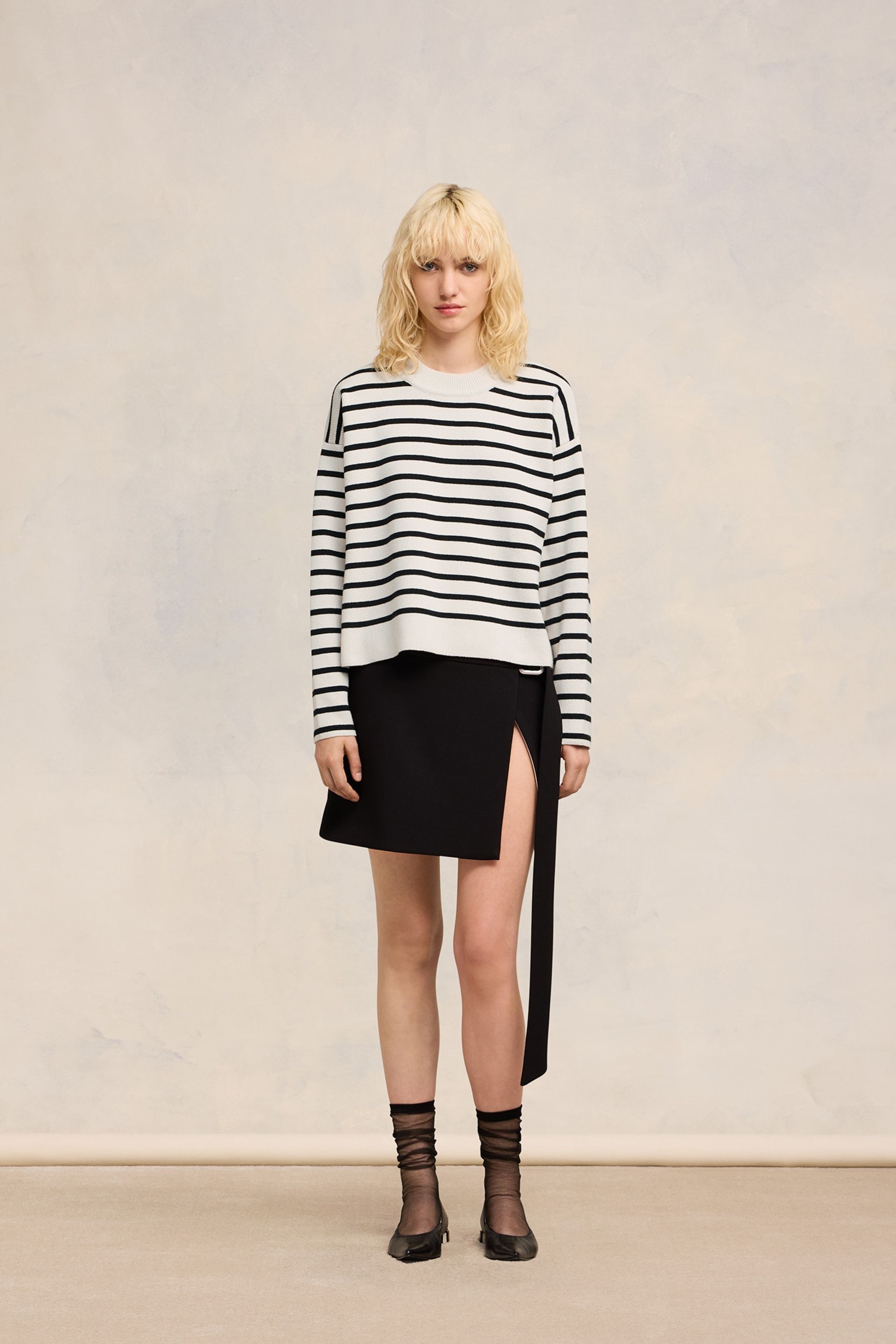 Ami Embroidery Sailor Crewneck Sweater - 2